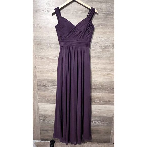 Morilee Dresses & Skirts - Bridesmaids Dress Size 4 Burgundy Long Formal Emperor Mori Lee Gardner Small